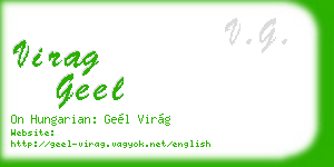 virag geel business card
